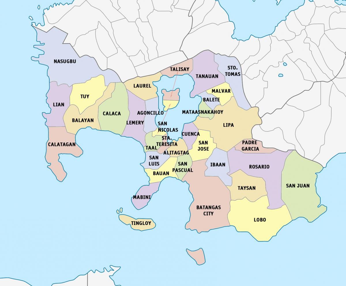 Kort af Lima batangas