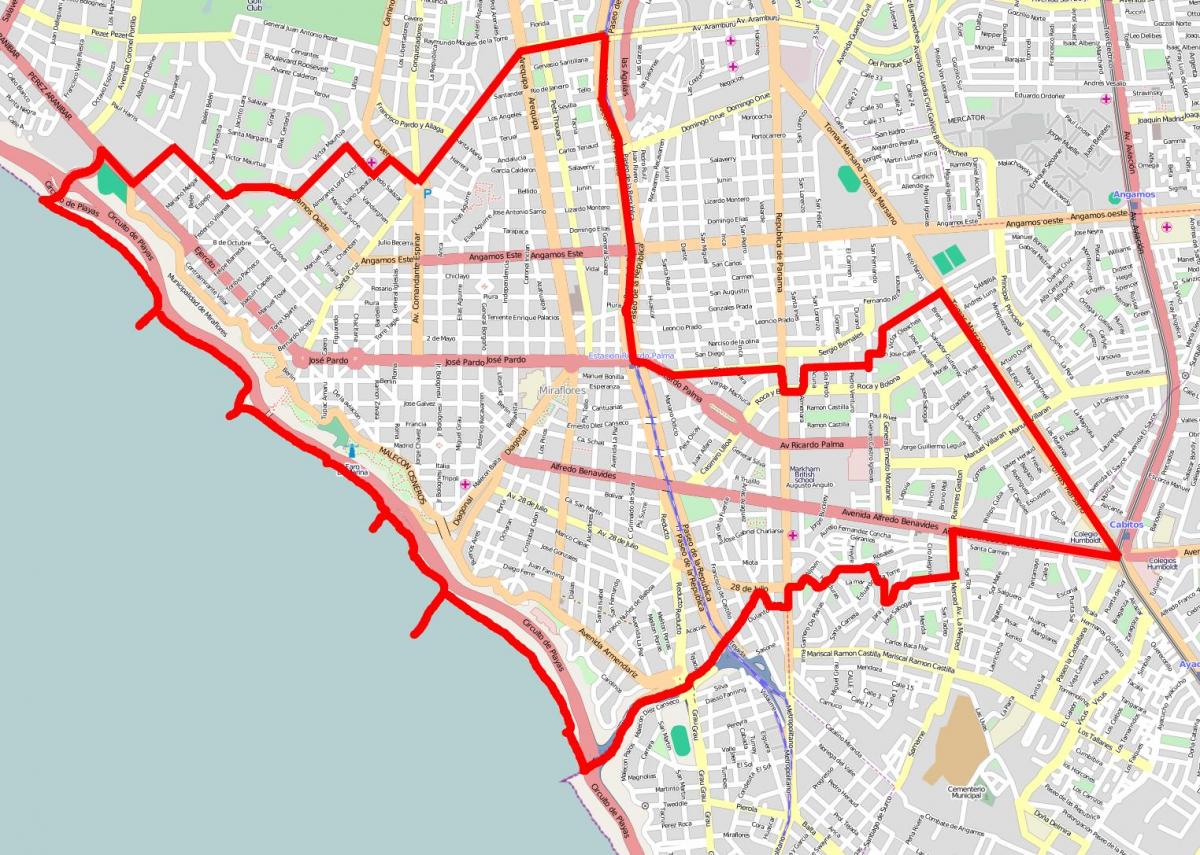 Miraflores kort