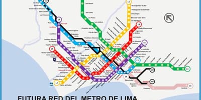 Kort af metropolitano Lima