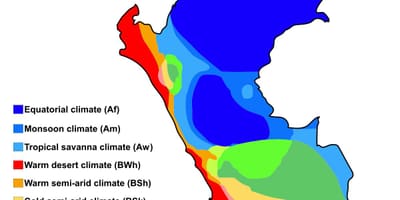 Kort af perú loftslag
